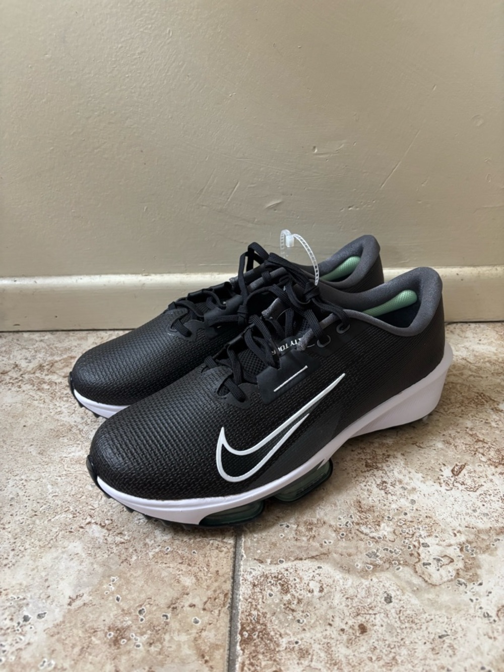 Men's 11.5-Nike Air Zoom Infinity Tour Next%2 Golf Shoes Black/Green-FD0217-002